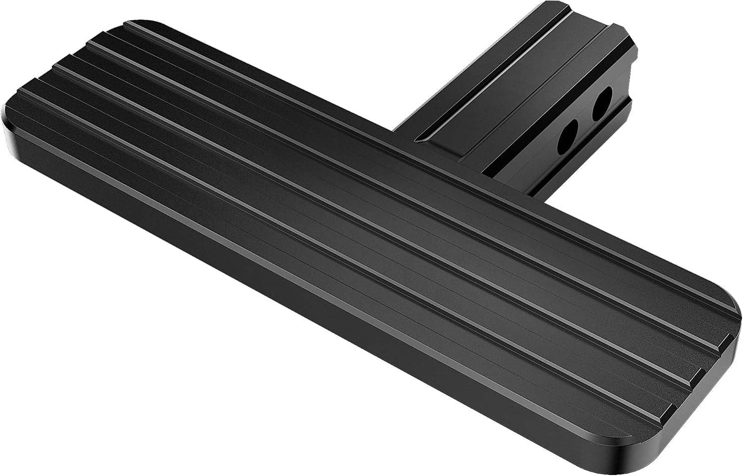 RENO Hitch Step, Rear Bumper Guard Protector Compatible with 2" Receiver Truck Car SUV Vehicles Bumper Step (Aluminium, Black, 1Pack)