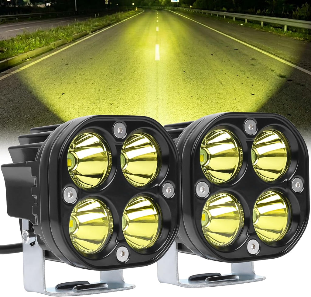 motorcycle driving lights white led pods lights 3’’, main product view