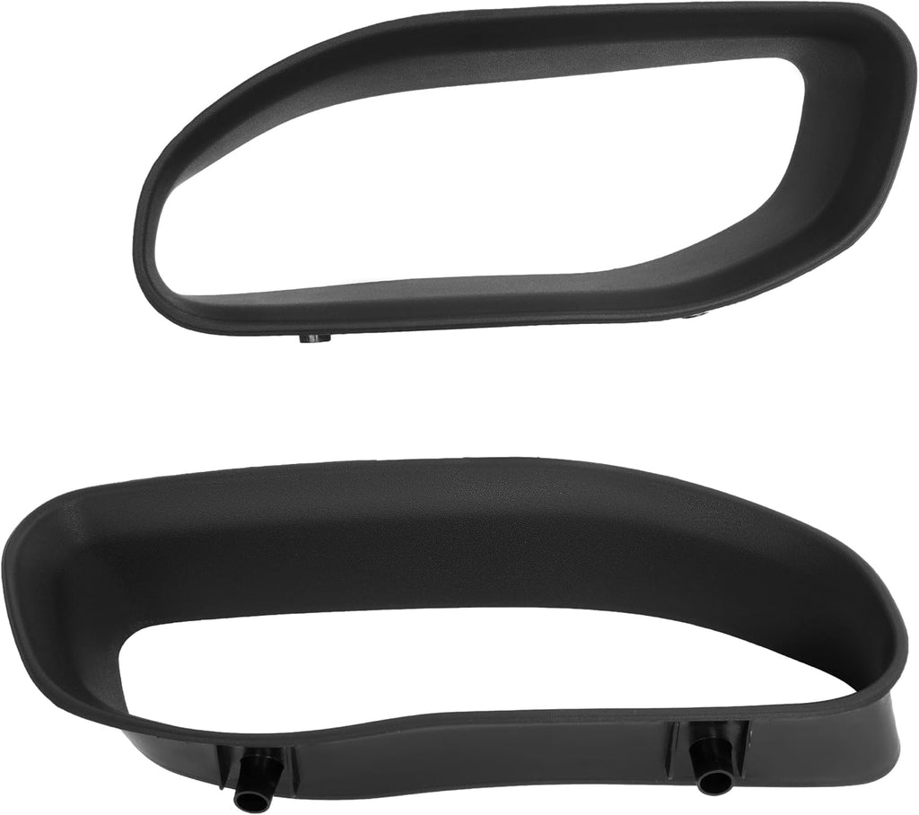 ALMULOO Tow Hook Bezel Kit Compatible with 2019-2024 Ram 1500 DT Front Bumper Tow Hook Cover Replacement for 68274701AA, 68274701AB Left & Right Side