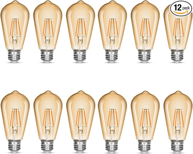LED Edison Bulb 4W, Antique 40W Vintage Edison Bulb, E26 Light Bulb Non by NOTOC