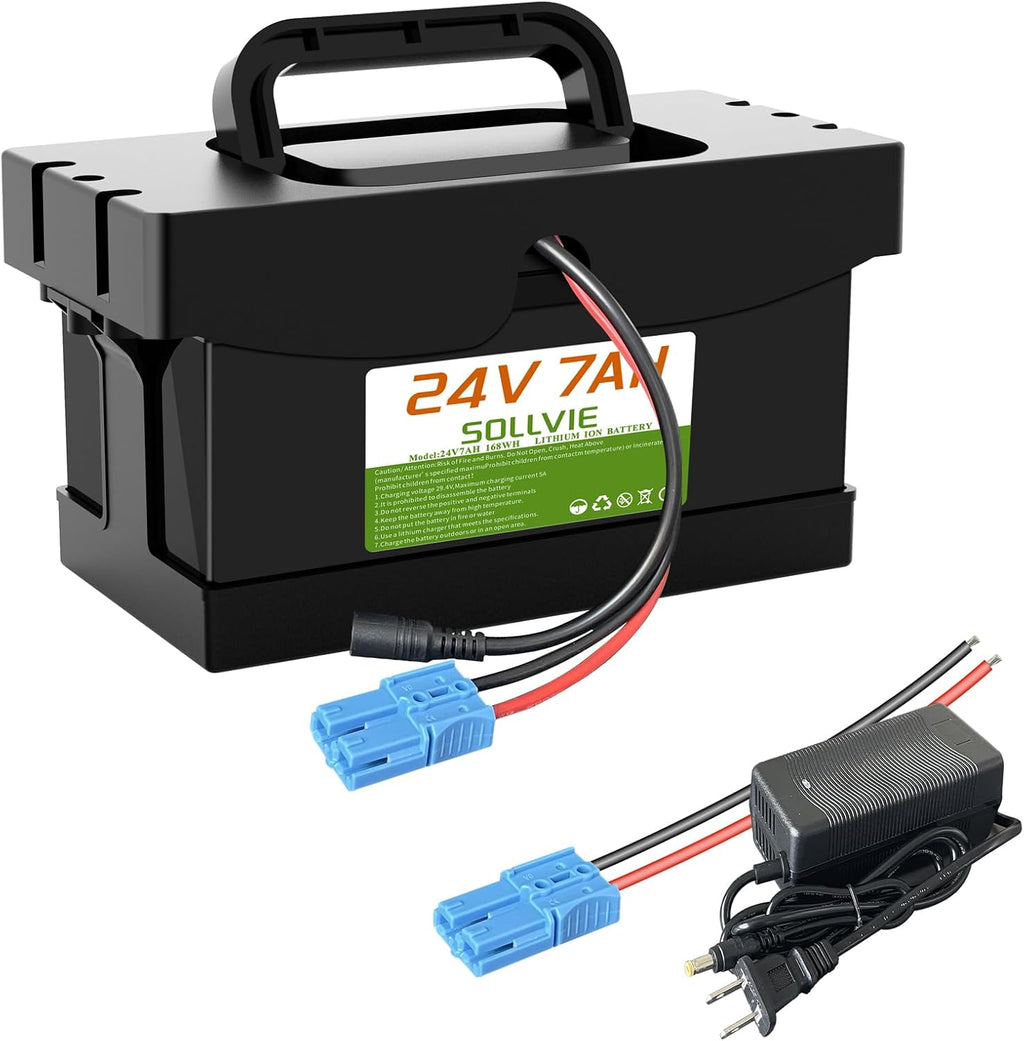24V 7Ah/12Ah Lithium Battery for Dynacraft Realtree 24V UTV Ride- On Cars & Toys