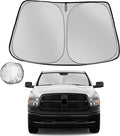 Windshield Sun Shade for 2011-2018 Dodge Ram 1500 Foldable Sun Sunshade for Car by Fonowka