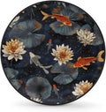 Rv Spare Tire Cover Wheel Lotus Fish Art Tire Covers Wheel Protectors Universal Fit for Camper RV SUV Truck Travel Trailer Accessories Waterproof Cover 15 inch for Diameter 27-29in