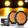 Nilight 5.7 Inch Amber LED Driving Light Round 50W Yellow Fog Spot Flood Combo by Nilight