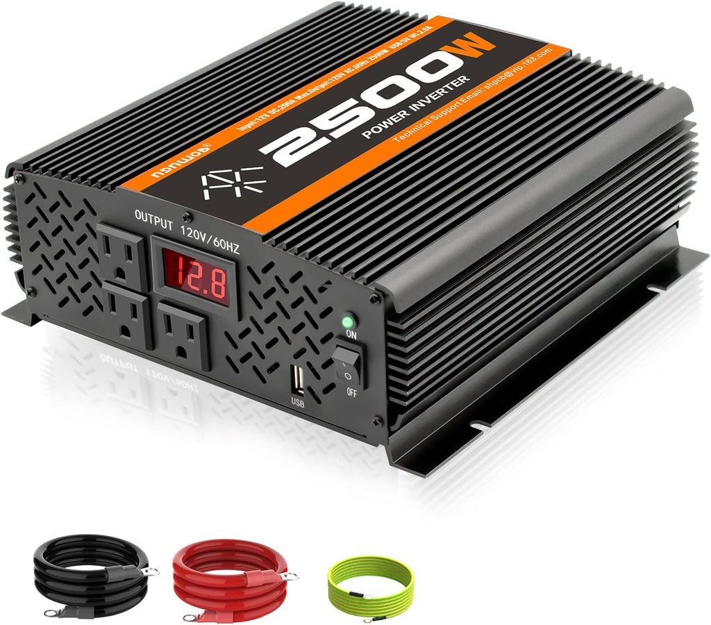 2500 Watt car Power Inverter 12V to 110V /120V, 2000+ watt invertor