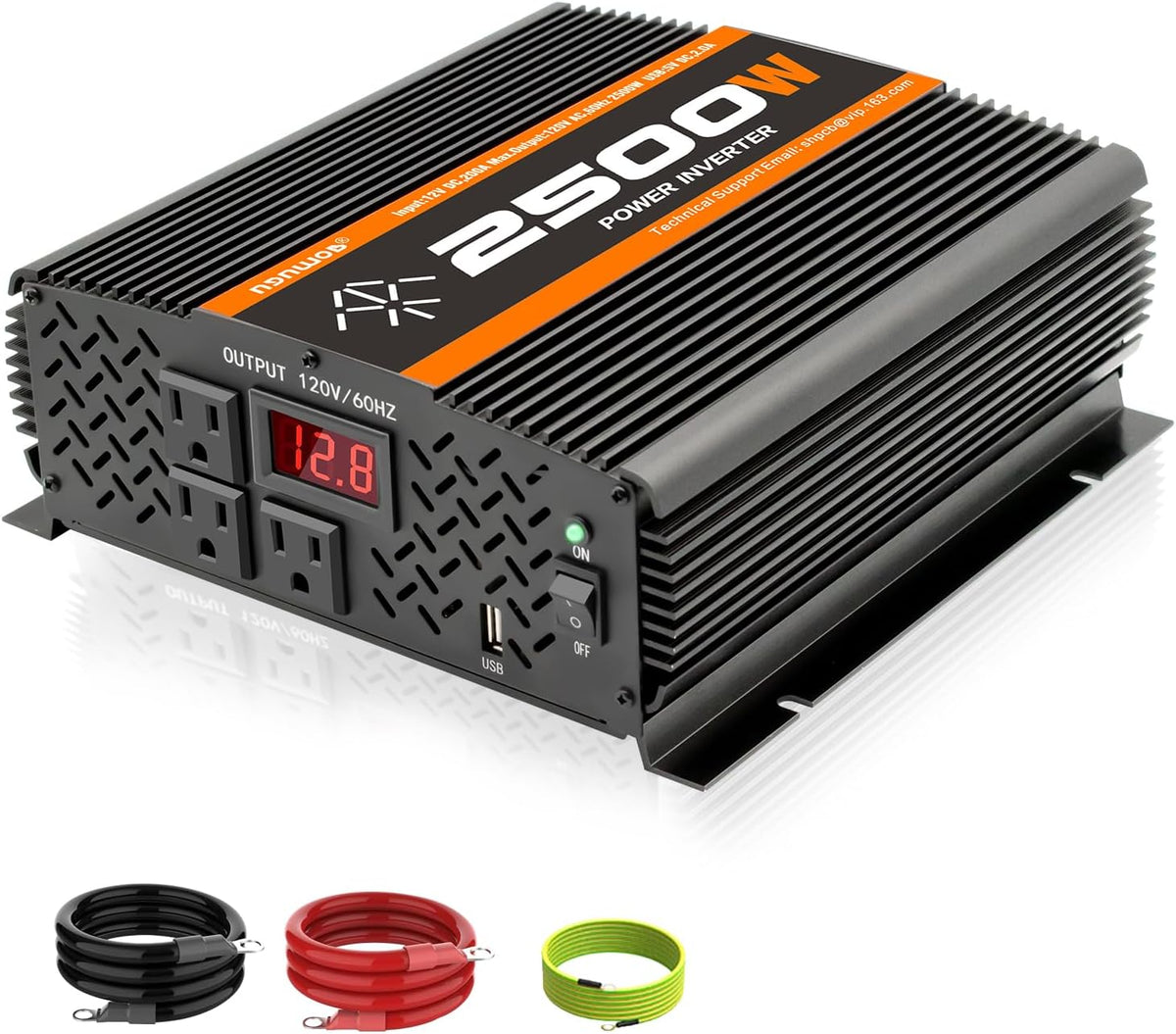 2500 Watt car Power Inverter 12V to 110V /120V, 2000+ watt invertor