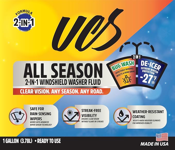 UCS Advanced All-Season Windshield Washer Fluid | Winter Protection to -27°F | - Image 2