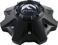FUEL Matte Black Chrome Rivets Wheel Center Caps One (1) 1002-53B M-447 8-Lug (with Screws)