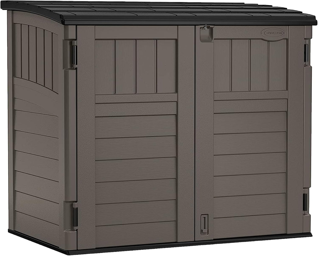 suncast 34 cu ft horizontal storage shed, resin, main product view