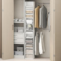 furinno pasir 10-tier closet organizers and storage, open, main product view