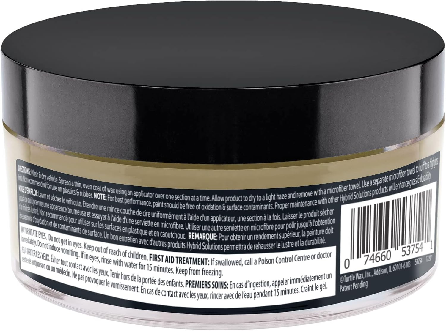Turtle Wax 53754 Hybrid Solutions Ceramic + Graphene Patent-Pending Paste Wax, 5.5 oz