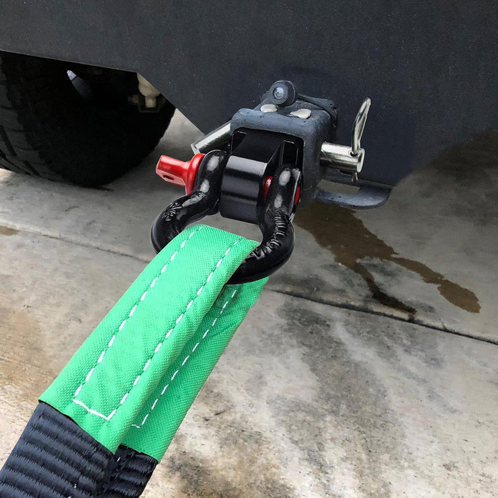 BETOOLL 2-Inch Shackle Tow Hitch Receiver, 46297 Lbs Break Strength 3/4" D Ring Shackle Compatible with Jeep Wrangler and All Chevy/GMC, Ford, Dodge, Nissan, Toyota Truck 2" Receivers