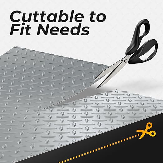 7.8 x 18 FT Garage Floor Mats for Under Car, 2.8mm Thickened Rubber Garage - Image 4
