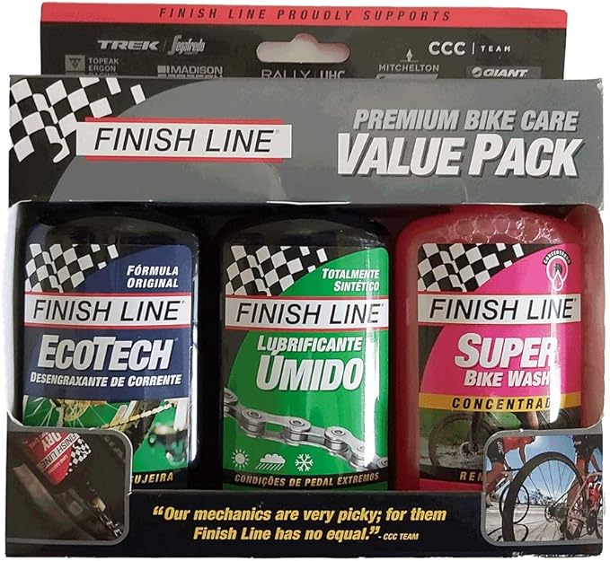 Finish Line Bike Care Multi Purpose/Wash/Wet Lube Value Pack, 4 oz by FinishLine