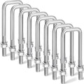 hicarer 8 set square u bolts 2 inch, main product view