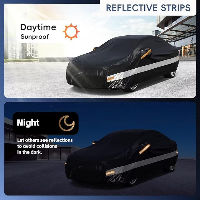 10 Layers Car Cover Custom Fit for BMW 3 Series 320i 328i 330i 335i M340i - Image 4