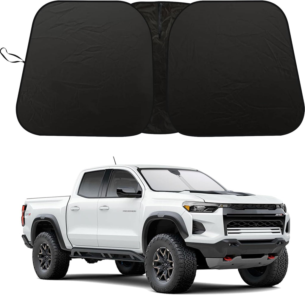 Windshield Sun Shade for Chevrolet Colorado 2023 2024 2025 2026, Foldable Front Windshield Sunshade Protector Block UV Rays for Chevy Colorado Accessories-Keep Your Vehicle Cooler