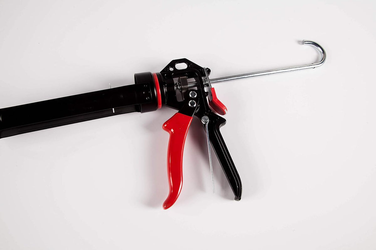 red devil 3989 9" extreme duty caulk gun, side view