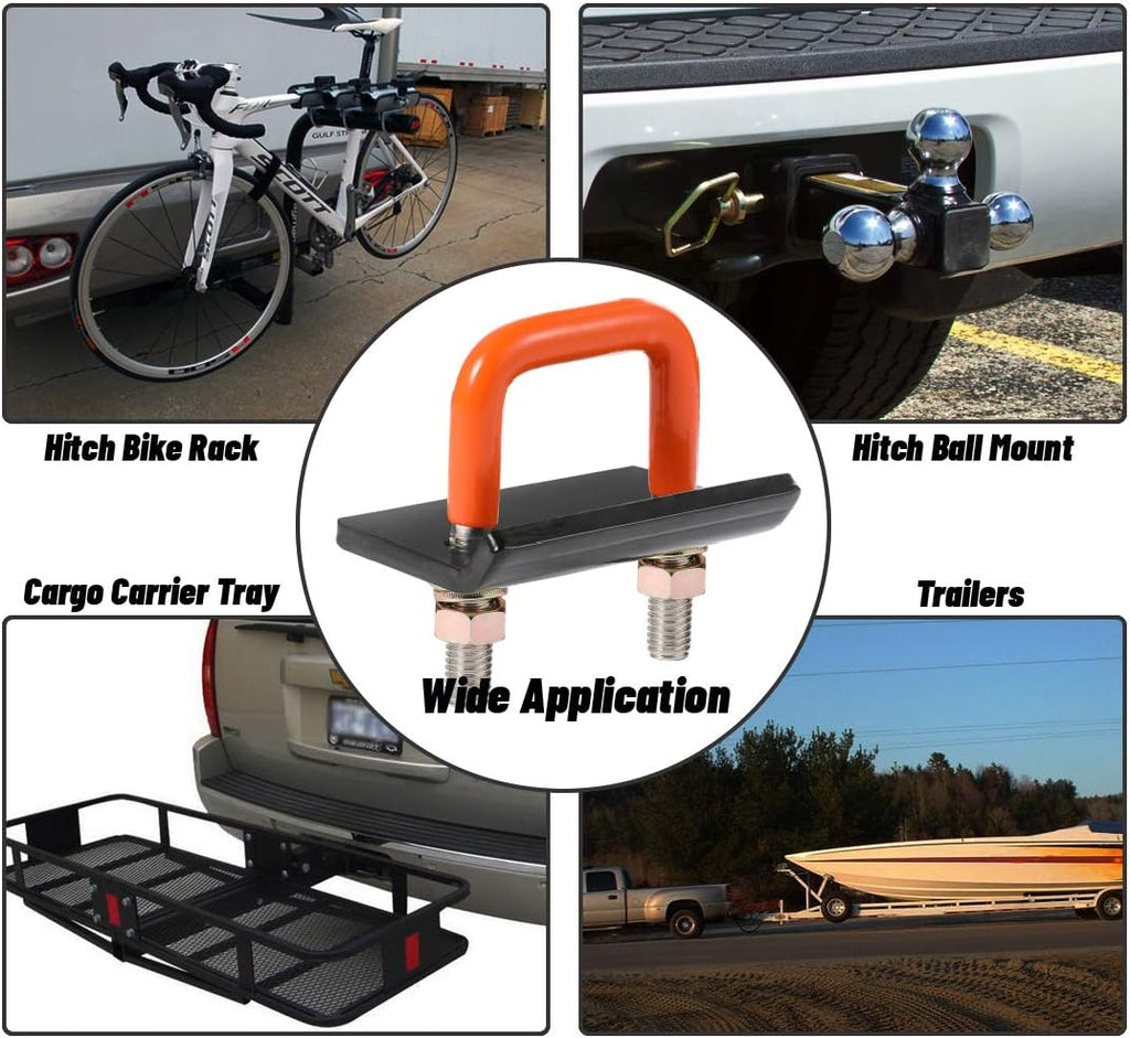 CZC AUTO Hitch Tightener Heavy Duty Anti-Rattle Stabilizer for1.25 2 Inch Hitch, Rubber Coated Lock Down Hitch Stabilizer Set with a Wrench for Hitch Tray Cargo Carrier Bike Rack Trailer Ball Mount