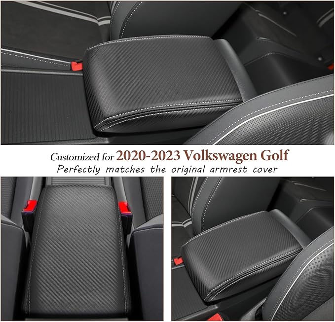 SKTU for 2020-2024 Volkswagen Golf Center Console Cover 2023 2024 Golf Armrest - Image 2