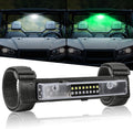 UTV Interior Dome Light with Switch, FASTCHOY AUTO Roll Bar Cage Mount Dome Light Battery Powered Universal Roll Bar Mount Lights for UTV ATV Side by Side Can-Am Polaris RZR - White/Green