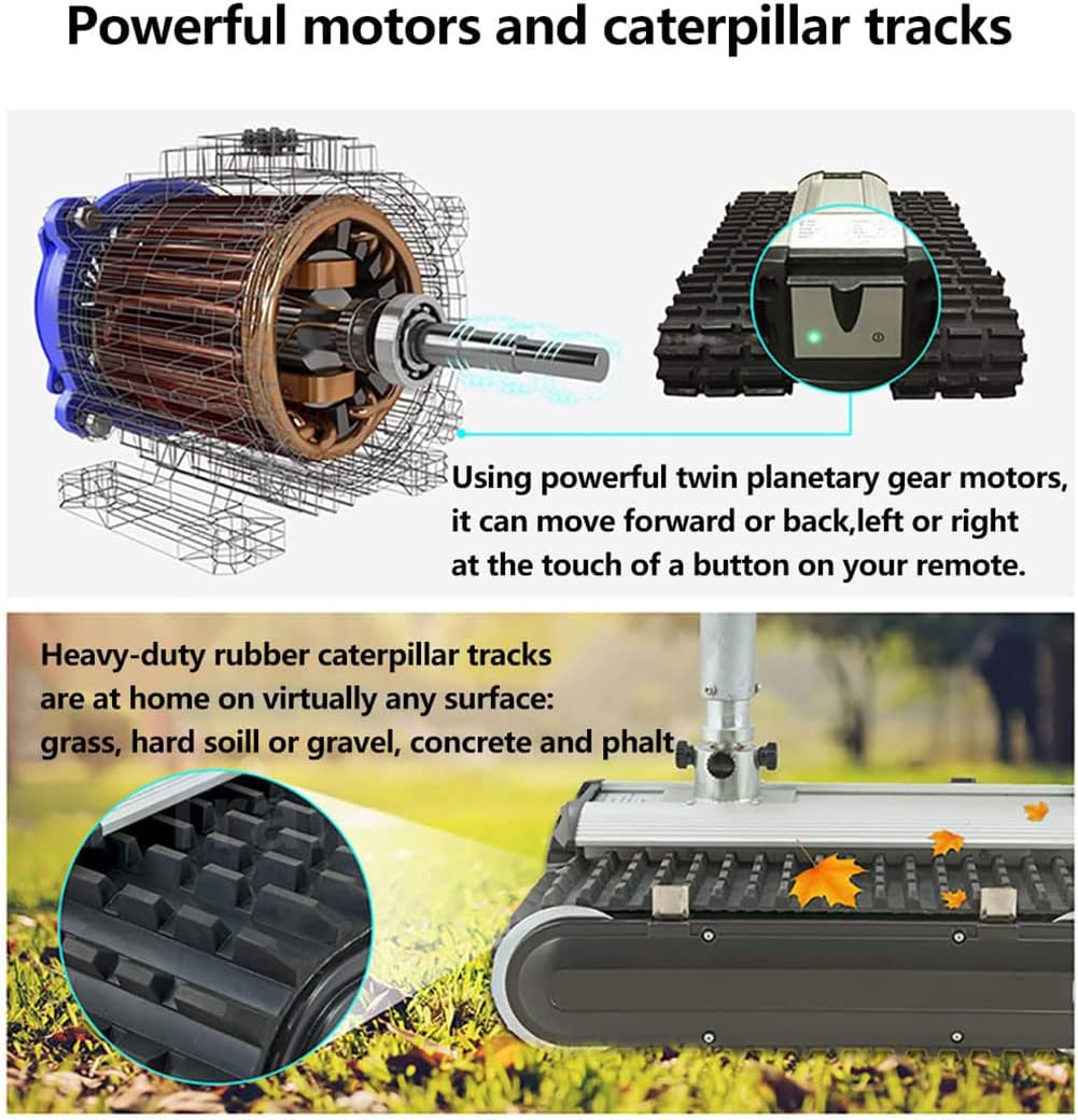 Trailer Mover, 450kg Load Capacity Electric Trailer Dolly, Motorised Camper Trolley Kit, Camper RV Caravan Boat Trailer Jack for All Terrain (B)