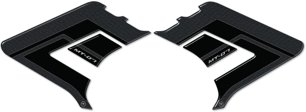labelbike - 3D Stickers Motorcycle Fuel Tank Sides Protection and Decoration in Resin Compatible with Yamaha MT-07 from 2021-2024