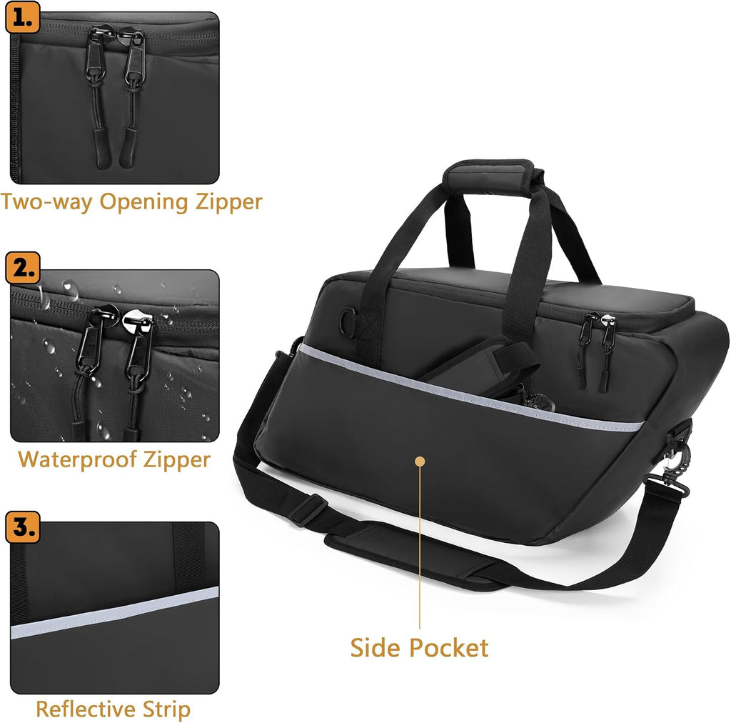 HODRANT Leakproof Motorcycle Saddlebag Cooler Bag, Insulated Saddle Bag Insert Cooler Compatible with Harley Davidson 1993-2022 Touring Hard Saddlebag, Waterproof Motorcycle Beverage Cooler Bag, 1 Bag