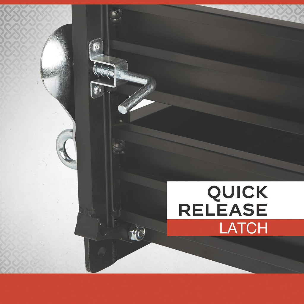 Ultra-Tow Aluminum Hitch Cargo Carrier with Ramp - 500-Lb. Capacity, Black, 60in. x 30in. x 4in.