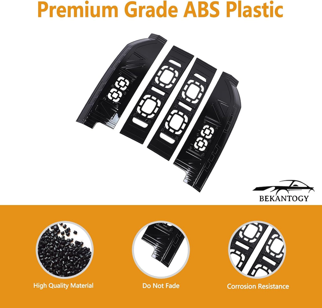 4PCS Tail Light Cover Kit Compatible with Land Rover Defender 90 110 130 2020-2025 ABS Tail Light Guards Protection Covers Armor Trim Exterior Accessories