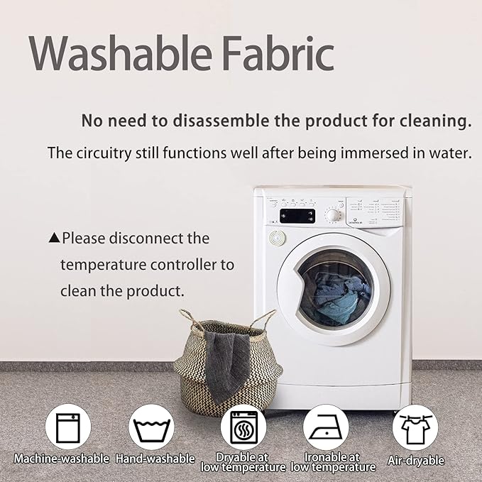 Foldable & Washable Fabric Heated Seat Cushion - Image 3