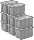 sterilite latching tuff1 tote containers w/lids, 30 gallon, main product view