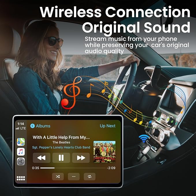 Wireless CarPlay Adapter, 2-in-1 Apple CarPlay & Android Auto Wireless Adapter - Image 9