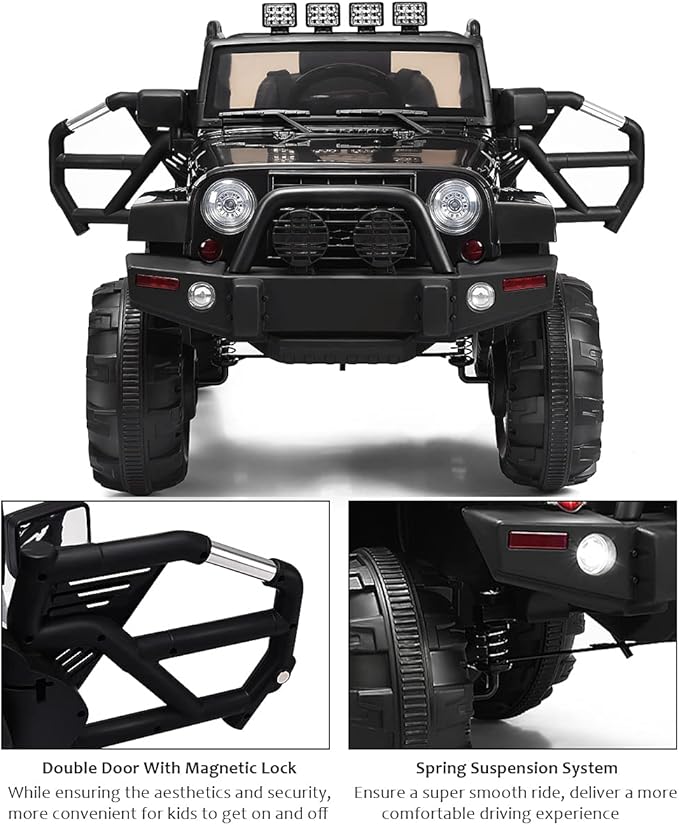 Costzon Ride On Car, 12V Battery Powered Electric Ride On Truck w/Parental - Image 2