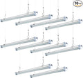 10 Pack 8FT T8 LED Shop Lights, 120W Integrated Tube Light, 19200LM 6000-6500K by Unknown