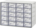 blue ginkgo 20-drawer storage cabinet organizer, grey, made, main product view