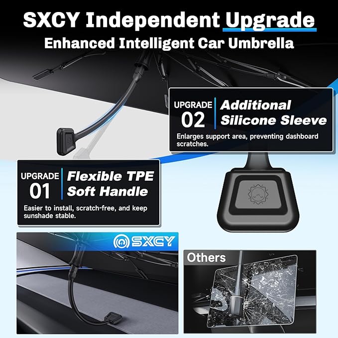 SXCY for 2024 2025 Hyundai Kona Windshield Umbrella Sunshade for 2024 2025 - Image 3
