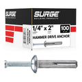 1/4" x 2" hammer drive nail in concrete, main product view