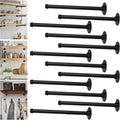 industrial pipe shelf brackets, 12-pack heavy duty floating, main product view