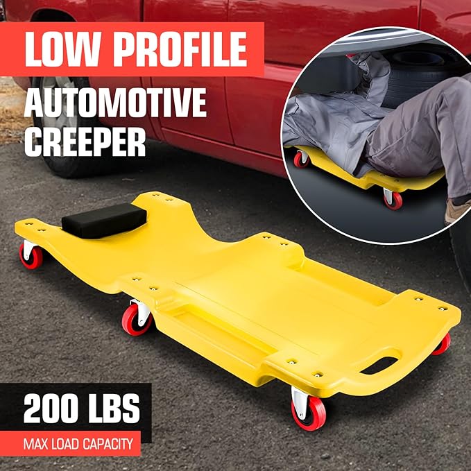 DNA MOTORING 36" L X 17" W x 4.25" H Vehicle Repair Low Profile Automotive - Image 6