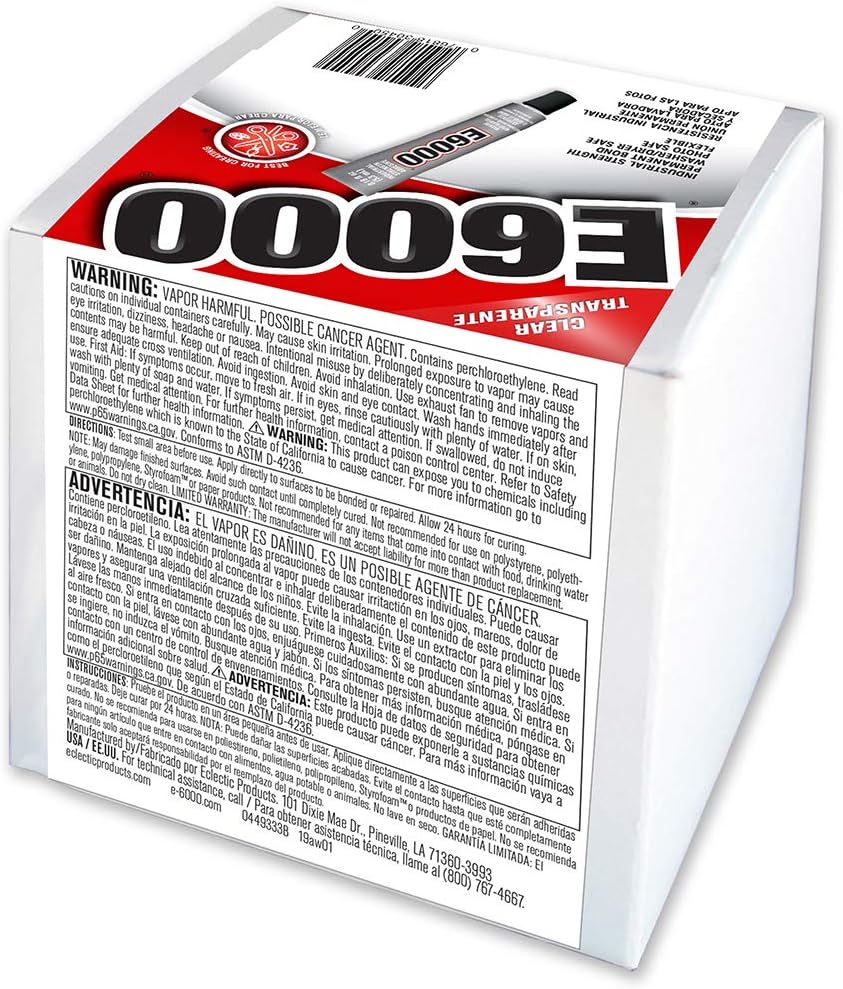 e6000 230450 craft adhesive, 0.18 fl oz, 50 shown in use