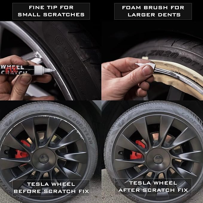 Silver Rim Touch Up Paint, Car Wheel Scratch Repair, Wheel Touch Up Paint Pen - Image 5