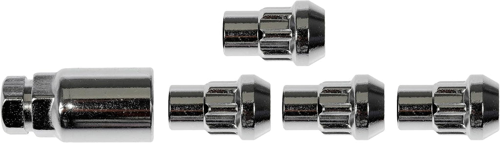 Dorman 712-228 Wheel Nut Lock Chrome Acorn Set 1/2-20 Compatible with Select Models, 4 Pack