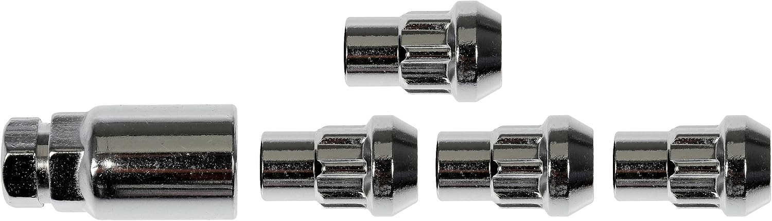 Dorman 712-228 Wheel Nut Lock Chrome Acorn Set 1/2-20 Compatible with Select Models, 4 Pack