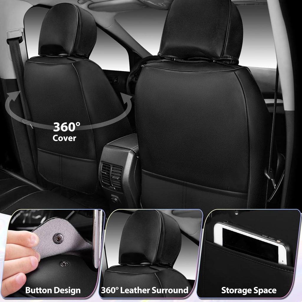 car pass nappa leather car seat covers, durable showing dimensions