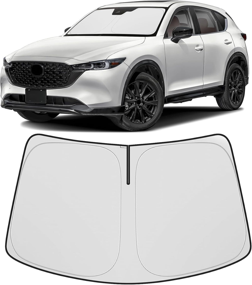 Windshield Sun Shade Compatible for Mazda CX5 CX-5 2017-2023 2024 2025 2026 Accessories Foldable Front Window Sunshade Sun Visor Protector Block UV Rays