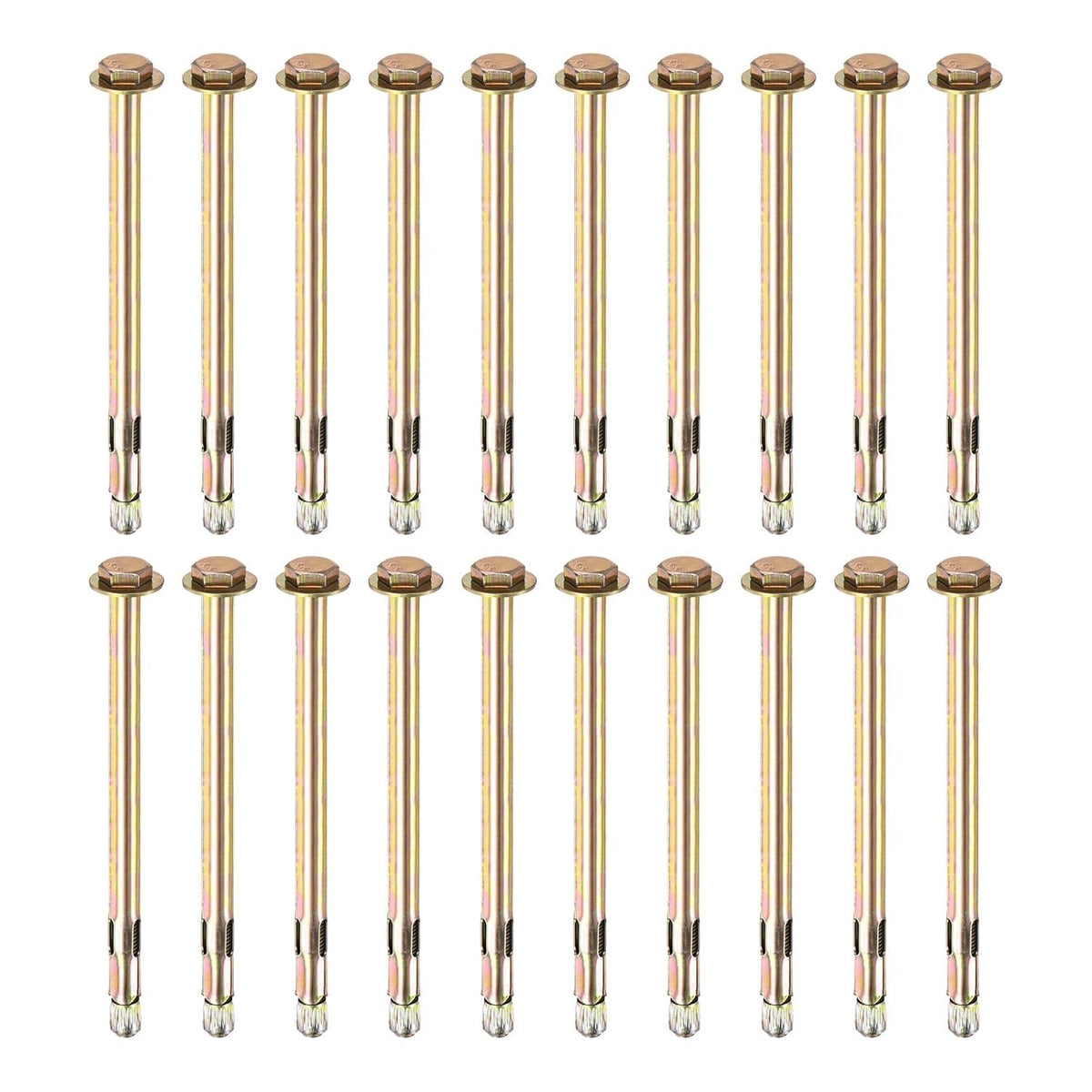 m meterxity 20-pack hex expansion bolt, m8x150mm colored, main product view