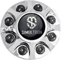 Front Chrome Plated ABS Center Hubcap for 2008-2010 GMC/Chevrolet 3500HD Dually