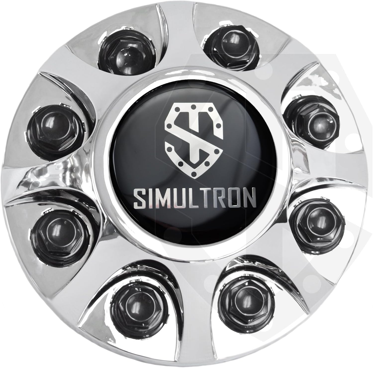 Front Chrome Plated ABS Center Hubcap for 2008-2010 GMC/Chevrolet 3500HD Dually