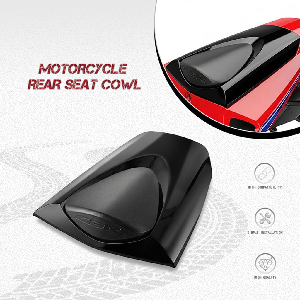 For CBR600RR Motorcycle Rear Seat Fairing Cover Cowl,ABS Plastic Rear Passenger Pillion Solo Seat Cowl Cover Fairing Tail Section For CBR600RR CBR 600RR 2007-2019 (For CBR600RR)